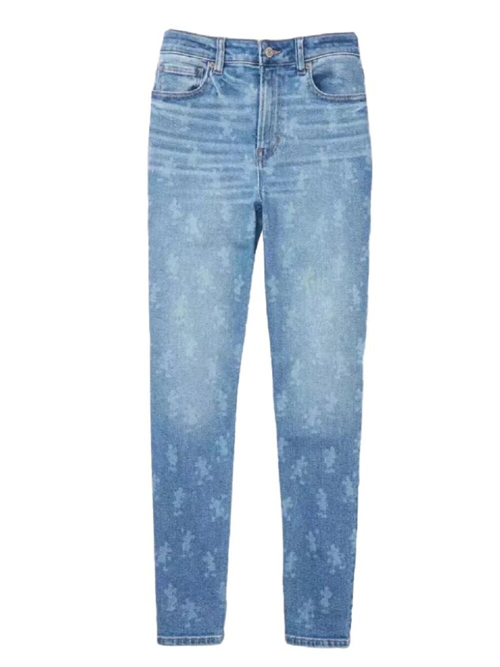 Disney X American Eagle AE Mom Jeans Stretch Mickey Mouse Sz 2 New 26W Short NWT